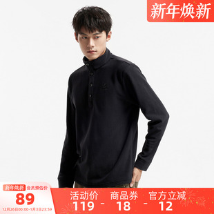 上衣 登山加厚百搭摇粒绒徒步冬内搭打底衫 骆驼男装 户外抓绒衣男款