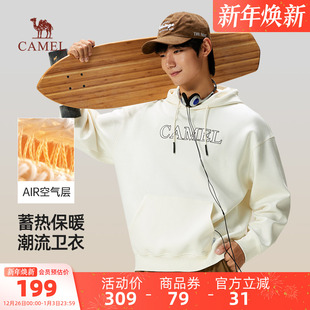 重磅情侣长袖 骆驼男装 宽松美式 2025新款 休闲外套 连帽卫衣男秋冬季