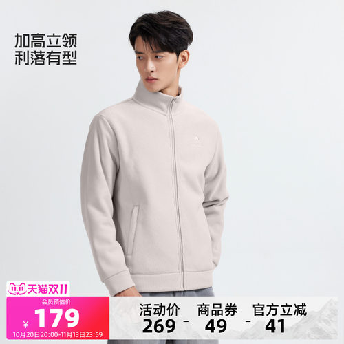 骆驼男装抓绒衣情侣款