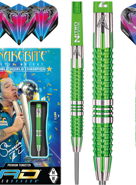 REDDRAGON Peter Wright Snakebite Mamba眼镜蛇绿色镀钛钨钢镖