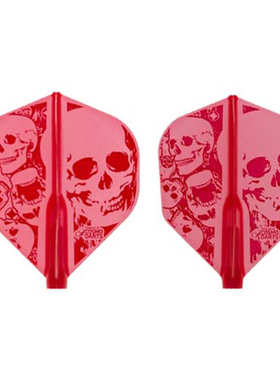FIT FLIGHT Printed Series印花系列红色骷髅大方形小方形飞镖翼