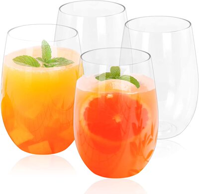 480MLPET蛋形无脚红酒杯