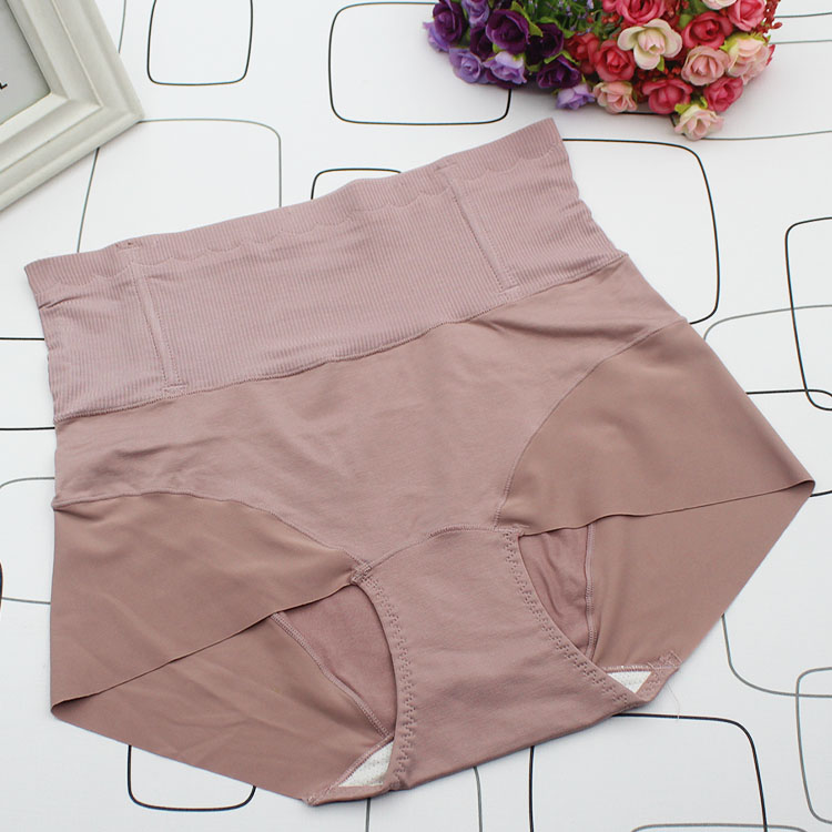 收腹高腰内裤纯棉提臀塑形束腰美体大码女士三角短裤 伊纳婷
