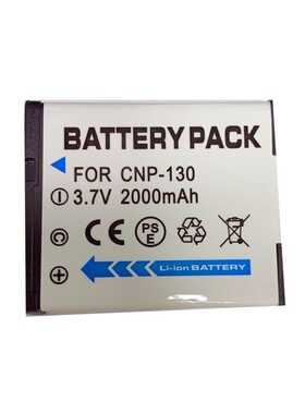 适用于卡西欧EX-ZR100 ZR400 ZR410 ZR500相机NP-130充电器+电池