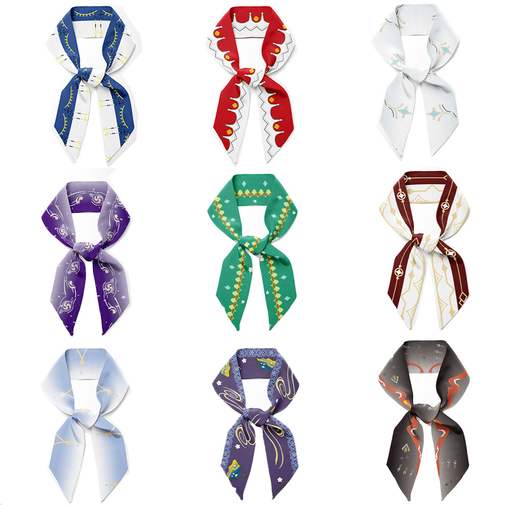 原神周边丝巾飘带头饰cos动漫