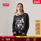 卫衣002YM s李维斯女士宽松针织休闲圆领长袖 商场同款 Levi