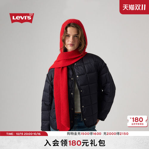 李维斯女士针织连帽围巾