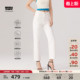 s冰酷系列女士RIBCAGE高腰直筒白色牛仔裤 Levi 72693 商场同款