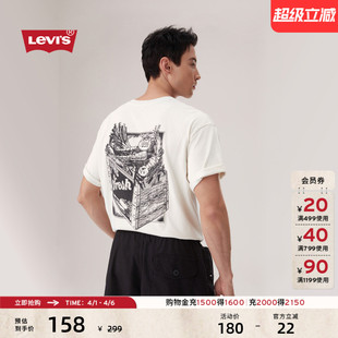 Levi 美式 复古休闲宽松印花短袖 T恤 s李维斯FRUIT限定胶囊系列男士