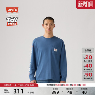 s® 针织休闲印花长袖 Story联名系列男士 T恤0034Q Toy Levi