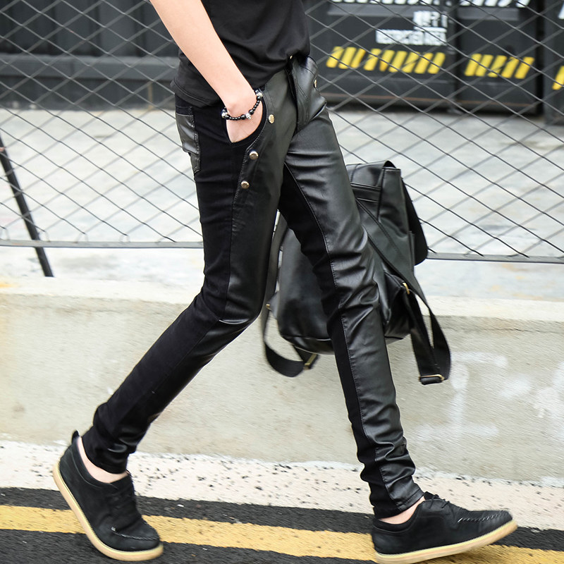 Pantalon cuir homme serré pour jeunesse - Ref 1485537 Image 3