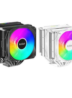 超频三东海双子星S9 EX双塔双风扇12代1700cpu散热器ARGB白色2011