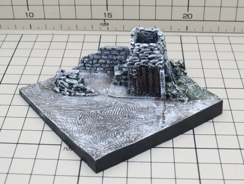 成品现货1/144比例沙包场景地台
