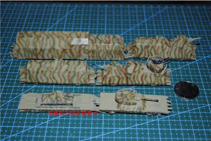 板件： 1/144 德国装甲列车模型 需自行拼装制作上色