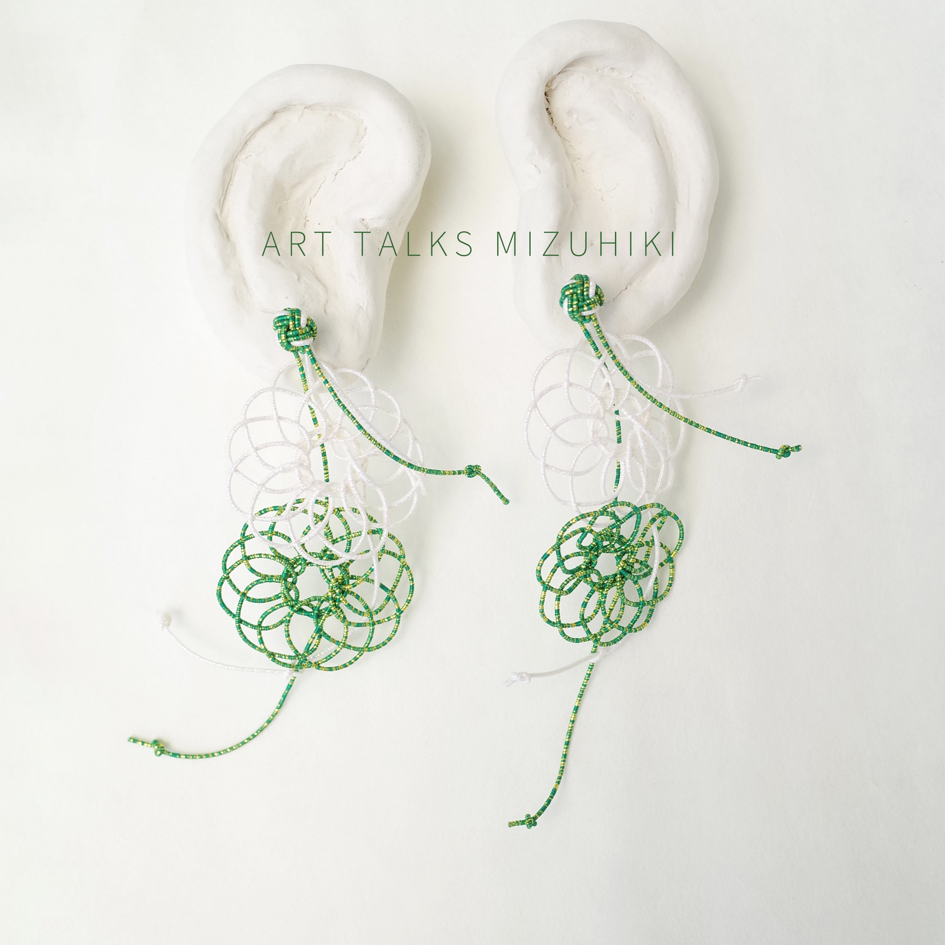 「花火」日本水引细工手工 DIY材料包  原创设计 耳饰