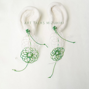 耳饰 原创设计 「花火」日本水引细工手工 DIY材料包