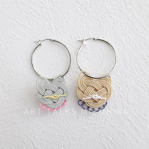 「情侣小猫」日本水引细工手工制作原创设计多场景用耳饰可爱礼物