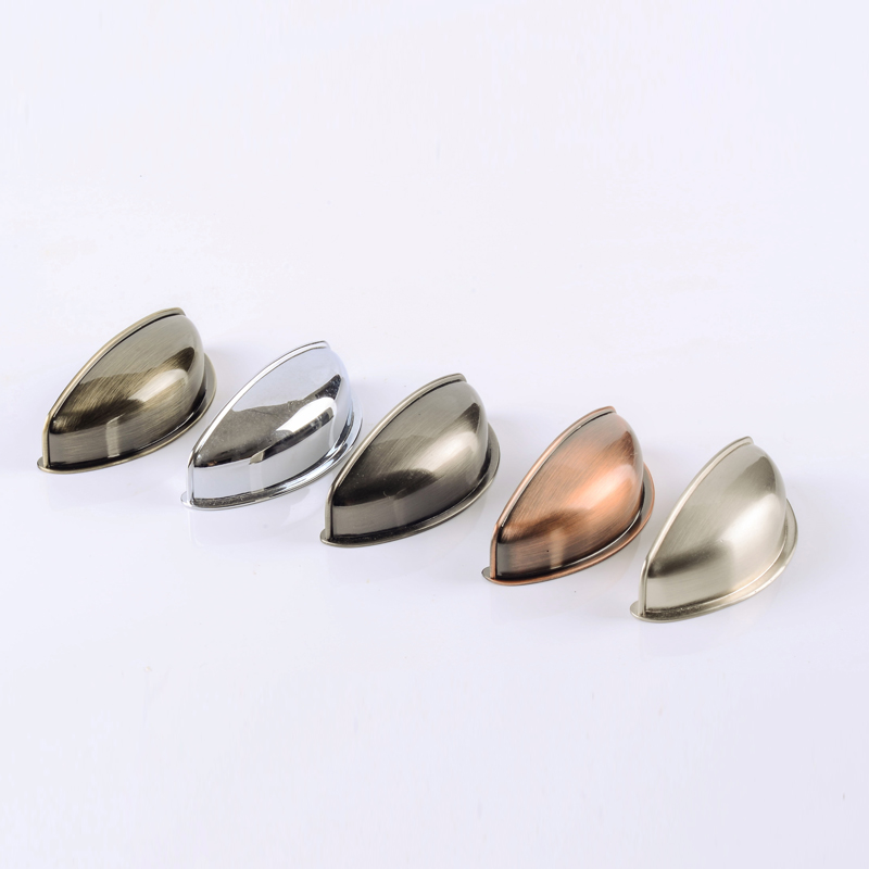 64mm锌合金抽屉美式拉手贝壳仿古