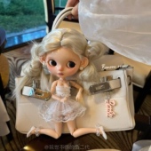 小众自由设计师 可爱洋气高颜值娃娃恶搞铂金包 Rose泡泡双丸子头