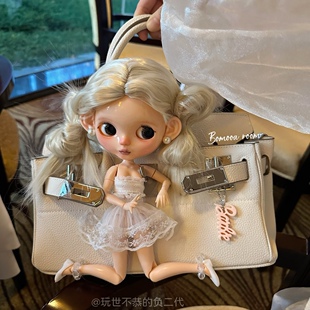 小众自由设计师 Rose泡泡双丸子头 可爱洋气高颜值娃娃恶搞铂金包