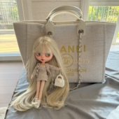 待领养 淑女名媛小香风娃娃吊坠链条包沙滩机场旅行必buy包大容量