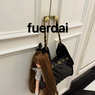 腋下包 娃娃加单肩包 原创手作 软软糯糯香香风粗花呢名媛套装