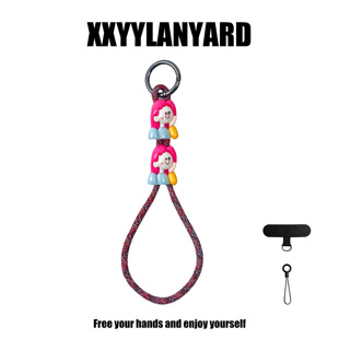 美式女生手机挂绳编织手腕挂件吊绳公仔挂件u盘挂链手机壳防丢绳