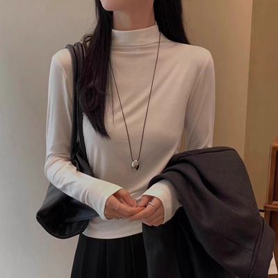 yuanxi莫代尔半高领打底衫