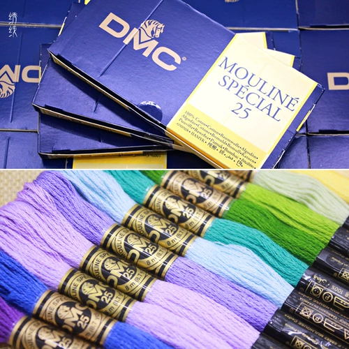 凉风 Набор ниток DMC для вышивки крестом для гостиной, новая декоративная картина F1498, осенний пейзаж, розы и мост, печать