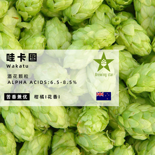 瓦卡图啤酒花Wakatu苦香兼优家酿啤酒进口颗粒啤酒花精酿原料hops