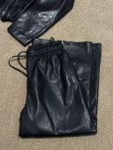 植鞣小绵羊皮九分阔腿裤 YEVACHAO 裤 型皮料一绝 满分中 满分