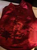 YEVACHAO里外全真丝重磅提花中式 马甲