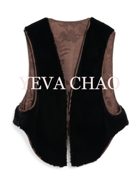 YEVA CHAO 经典时尚百搭毛马甲