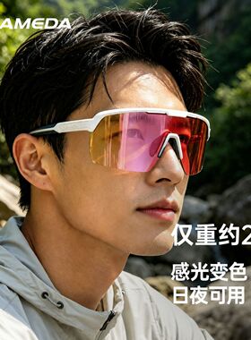 兰帕达 AIR男女变色运动户外骑行眼镜跑步登山徒步日夜防风护目镜
