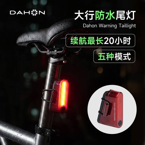 Dahon大行自行车尾灯公路车夜骑后尾灯智能感应警示