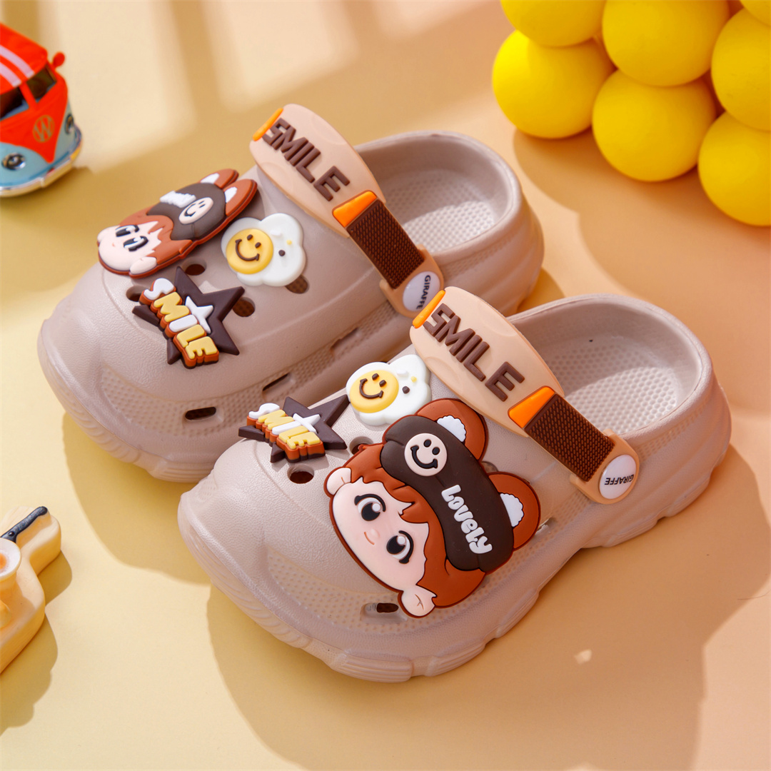 2025夏季宝宝洞洞鞋室内防水防撞包头儿童拖鞋夏男童婴幼儿凉鞋