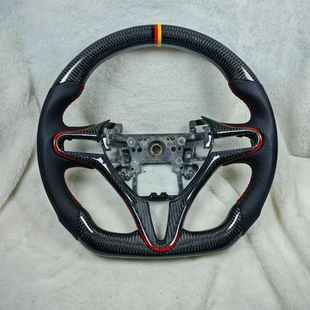 K20碳纤维方向盘 FK2 本田HONDA二代飞度GE6 GE8八代半8.5思域FD2