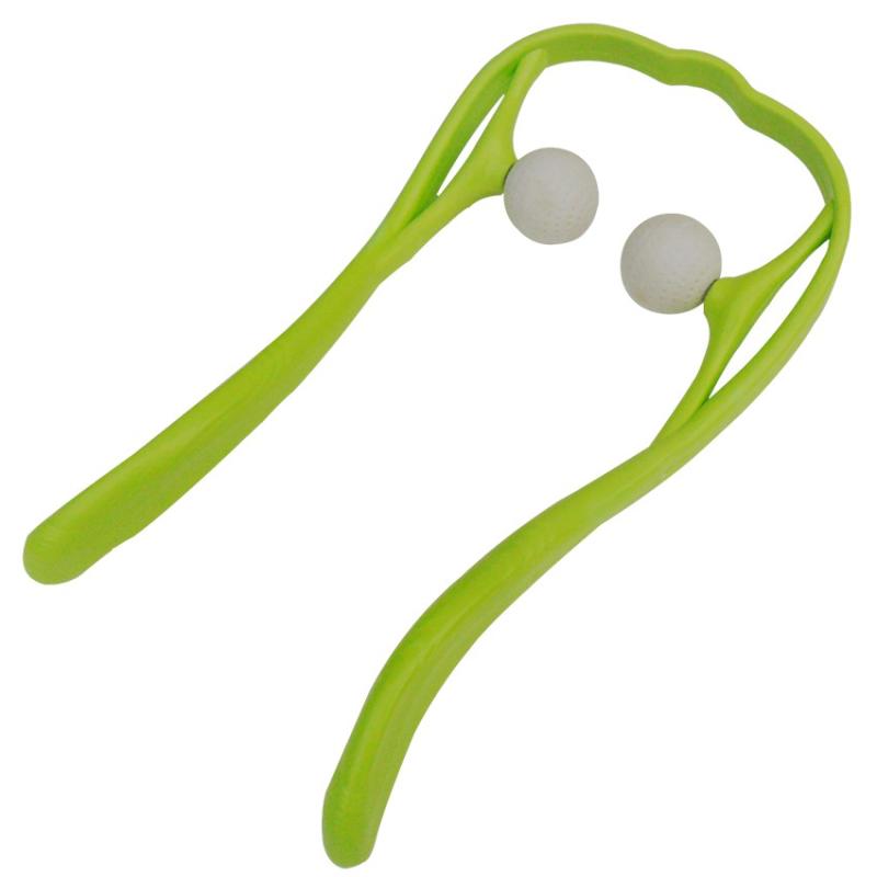 肩颈按摩器滚轮颈部U型手动淋巴按摩仪家用颈椎肩膀按摩球夹脖子
