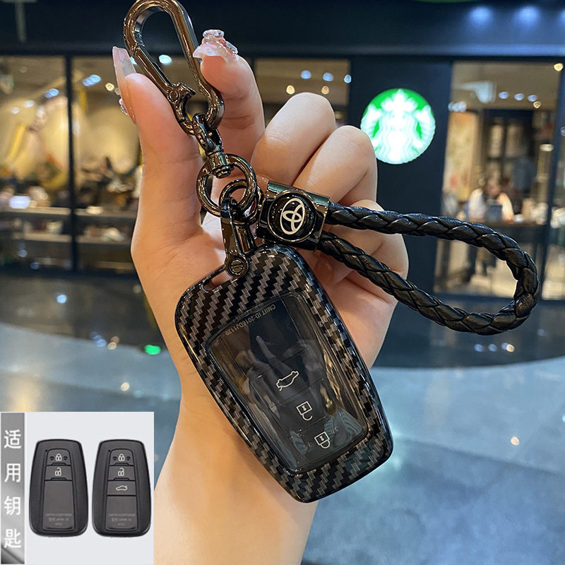 适用丰田汉兰达钥匙套赛那SIENNA塞纳格瑞维亚普锐斯红杉车包扣壳