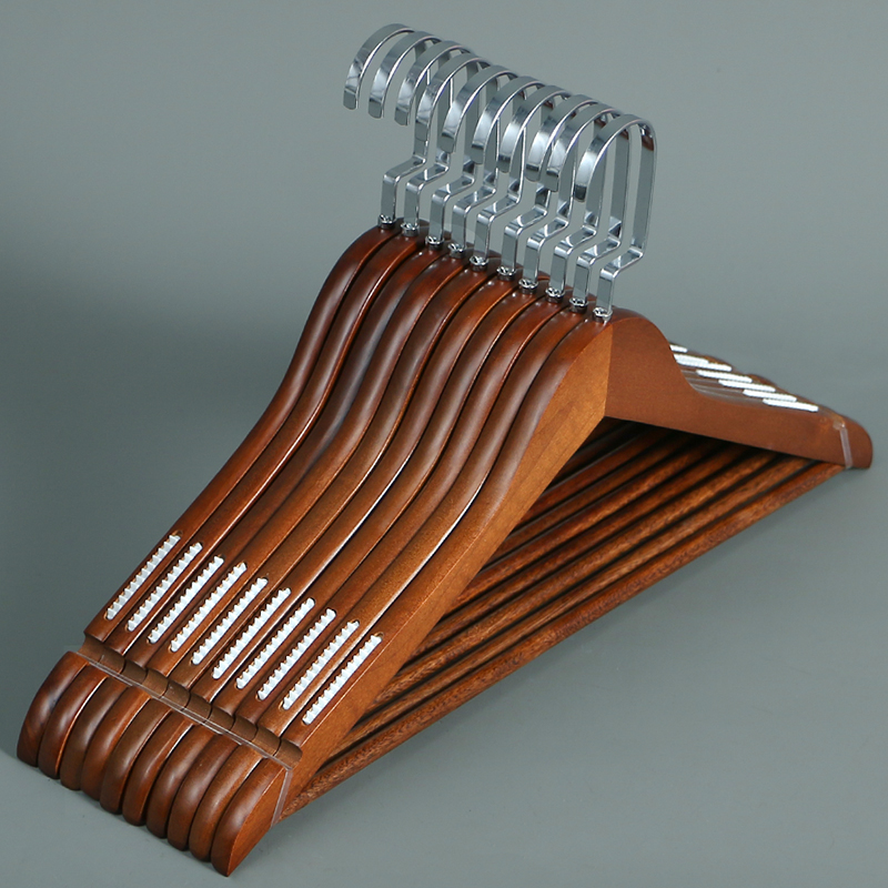 木衣架防滑升级复古家用四季可挂