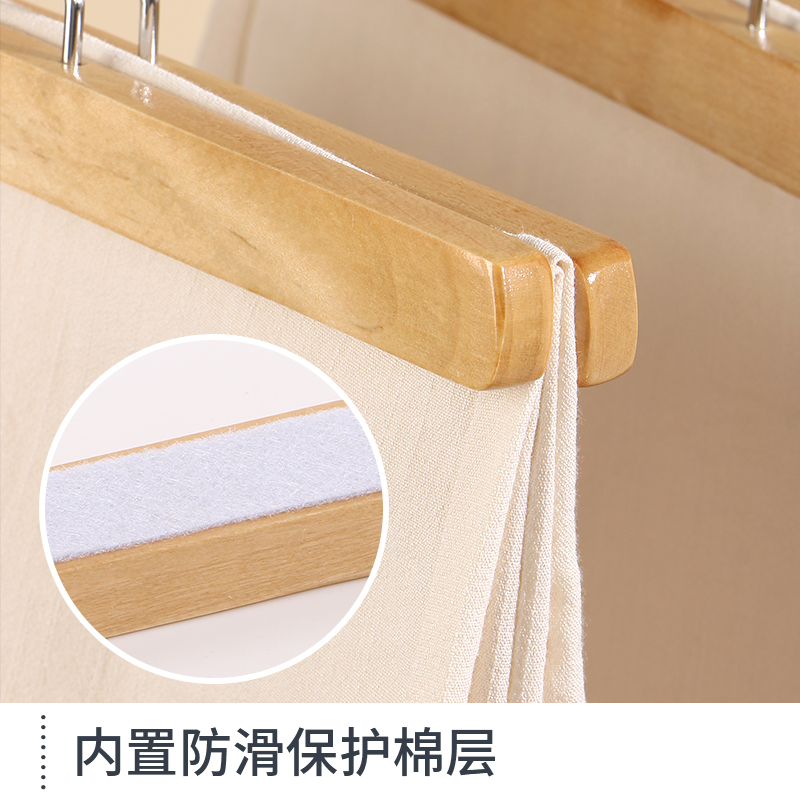 裤架木质jk衣架学生制服半身裙挂短裙夹家用衣柜裤夹子强力无痕