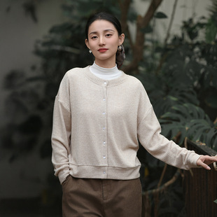 【CX.Y】2026春季新款针织衫女可外穿内搭毛衣短款百搭开衫上衣