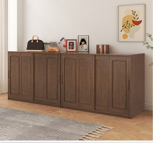 促销实木推拉门衣柜棉被柜收纳柜阳台储物柜大容量衣柜被子 - 封面