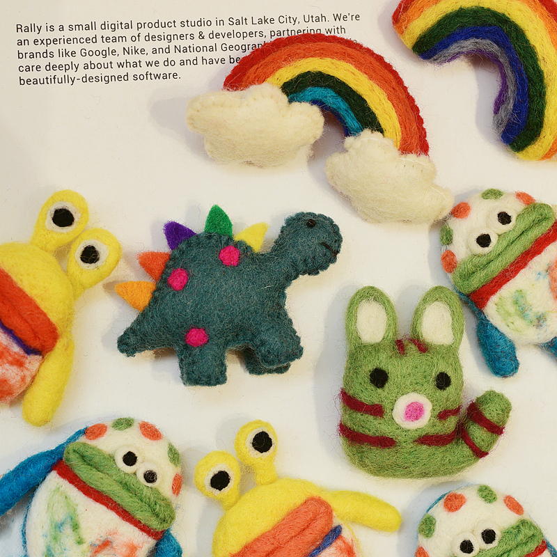 小众尼泊尔羊毛毡成品胸针