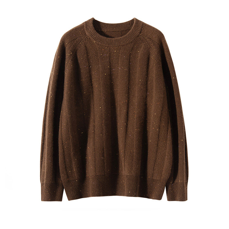 山羊绒衫女加厚点子纱圆领套头针织衫宽松加厚毛衣套衫,女装/女士精品,羊绒衫,淘宝优惠券,粉丝福利购,淘宝优惠卷