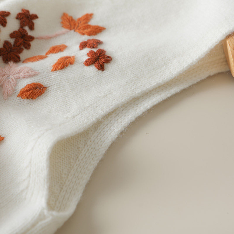 复古几何风刺绣花朵山羊绒衫女V领无袖开衫针织衫白色超软,女装/女士精品,羊绒衫,淘宝优惠券,粉丝福利购,淘宝优惠卷