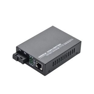 Haohanxin 千兆单模单纤光纤收发器千兆光电转换器GS-03黑色B端