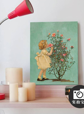 Jessie Willcox Smith 杰西 美国女插画师 玫瑰女孩法式风格油画