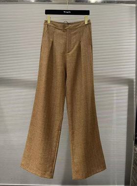 微默契正品K牌KIYUGINA秋冬面料直筒宽松西裤25678