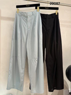 29087 薄料显瘦休闲裤 微默契正品 K牌KIYUGINA后松紧腰直筒夏季